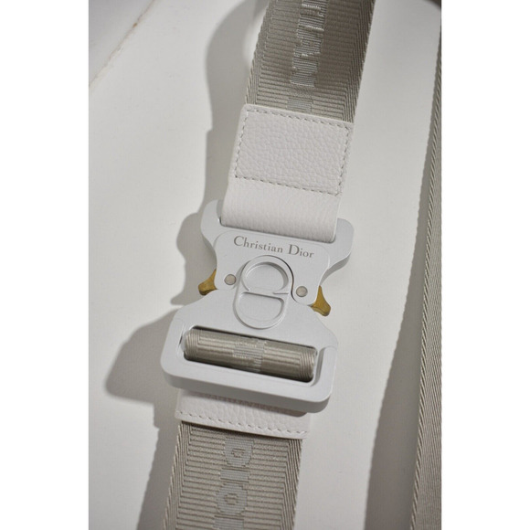 Dior x Daniel Arsham Newspaper Print Saddle White Logo Crossbody Fanny Bum Bag - Picture 8 of 12